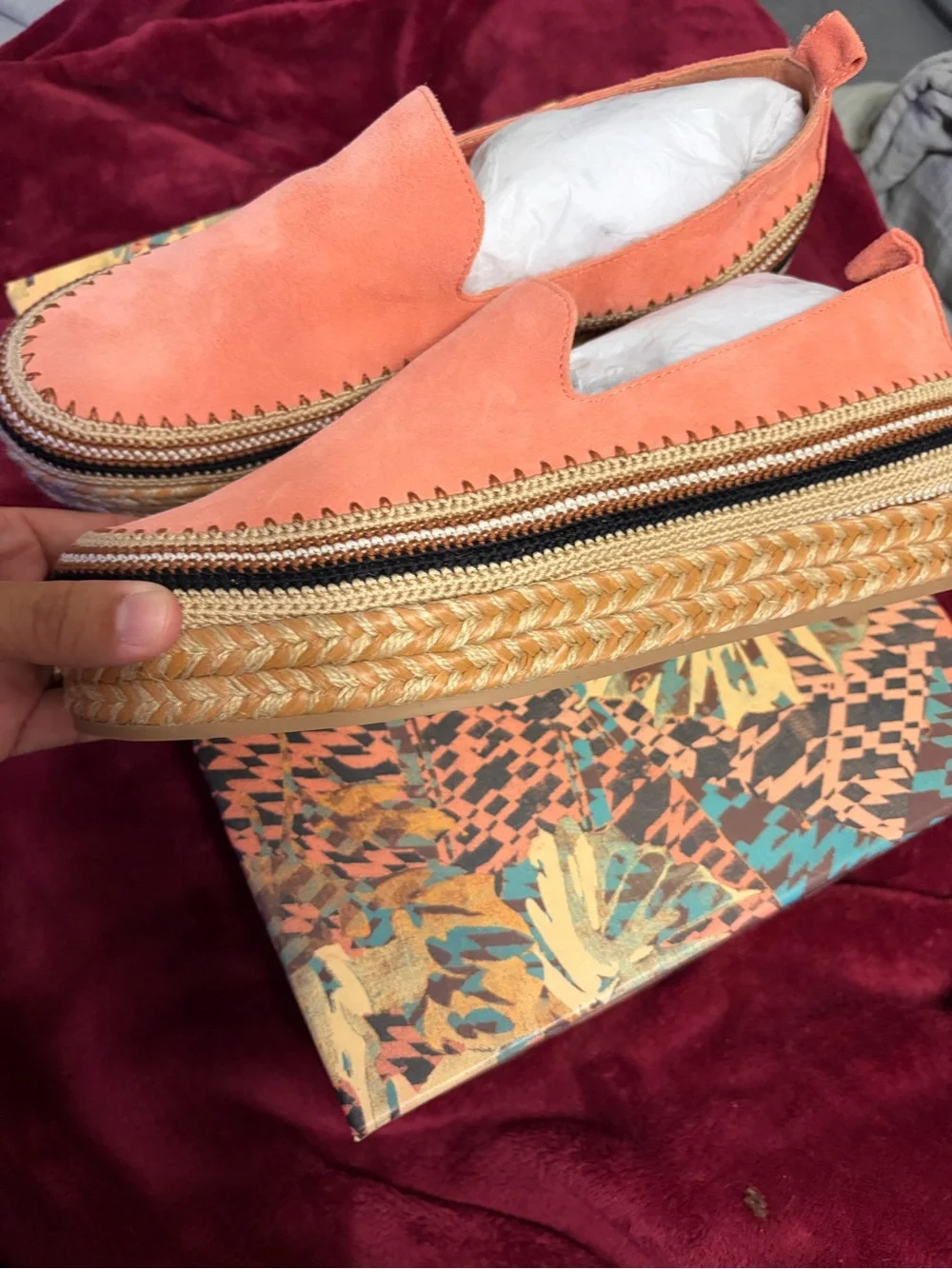 Ulla Johnson Coral Suede Espadrille Platform Loafers